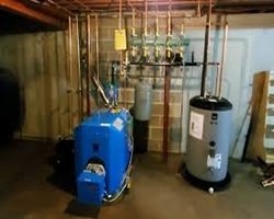 Oil boiler for heat in commercial buildings